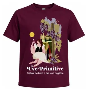 Maglietta Uve Primitive bordeaux
