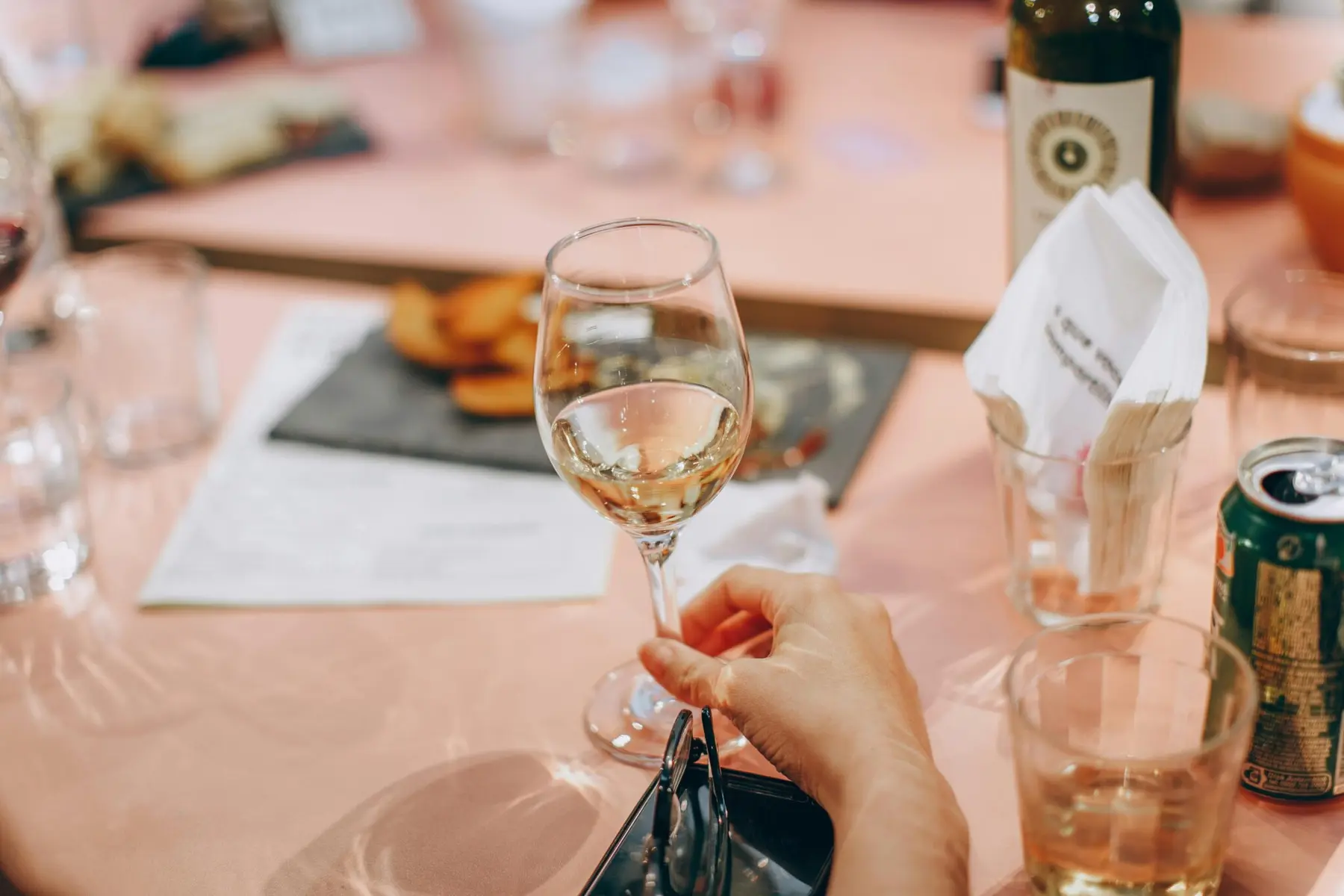 Calice di vino bianco