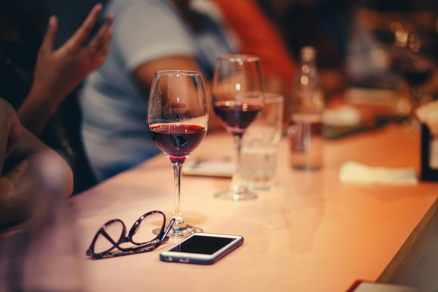 Calici di vino rosso